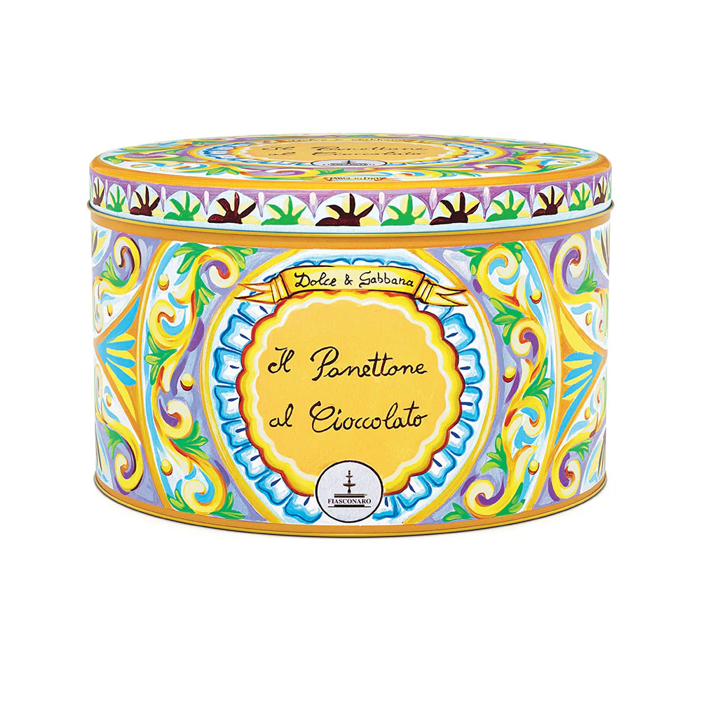 DOLCE & GABBANA TIN PANETTONE CHOCOLATE - 500g