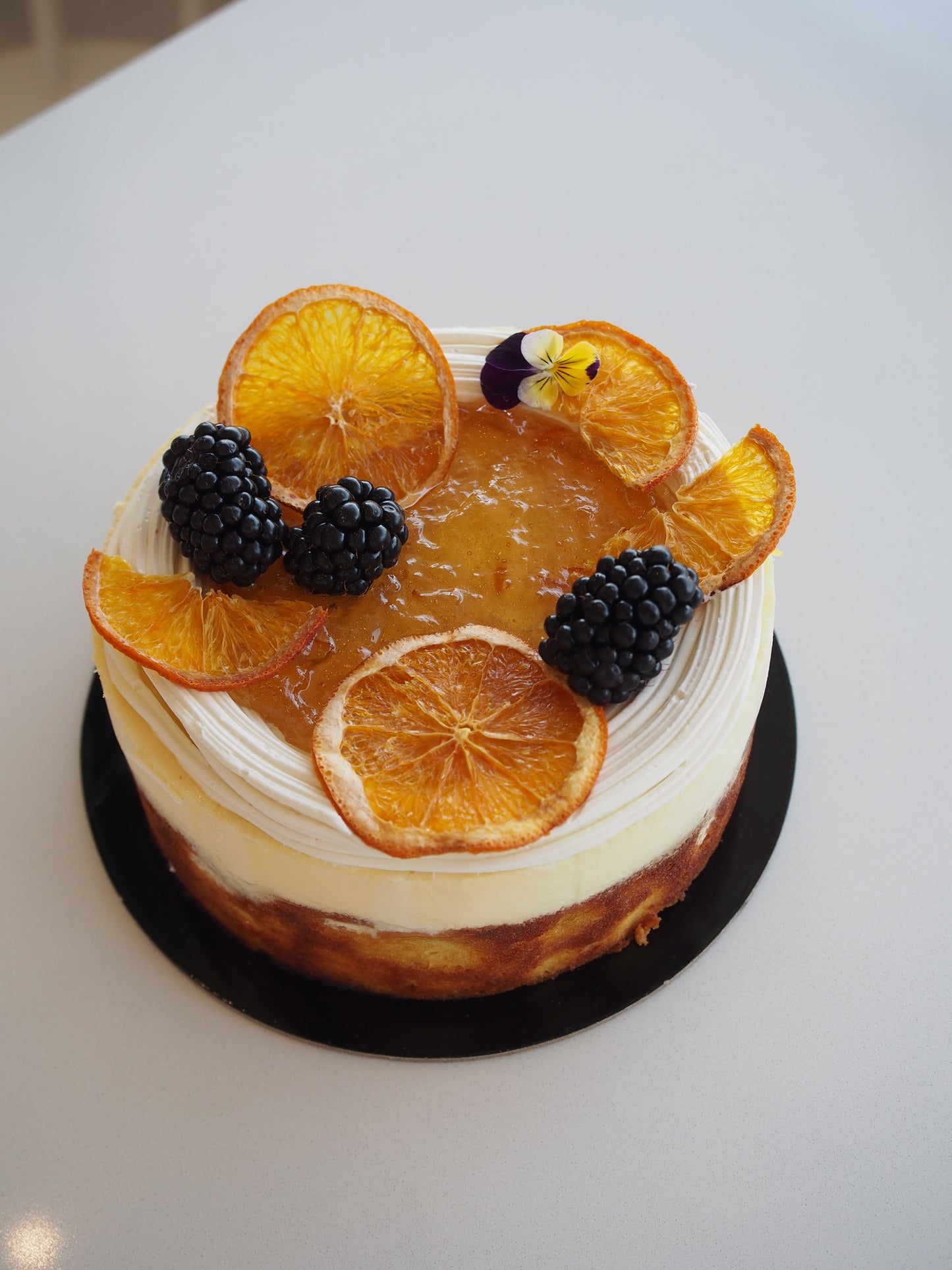 Flourless Almond Orange Cake with Yoghurt Mousse