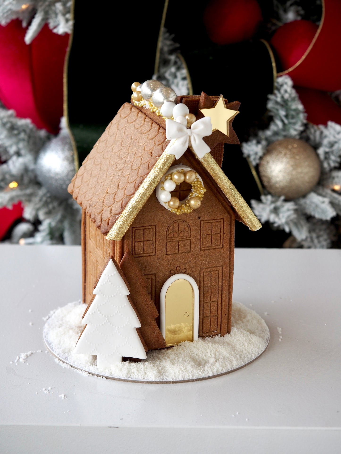 Christmas Gingerbread Natural,Gold & Silver