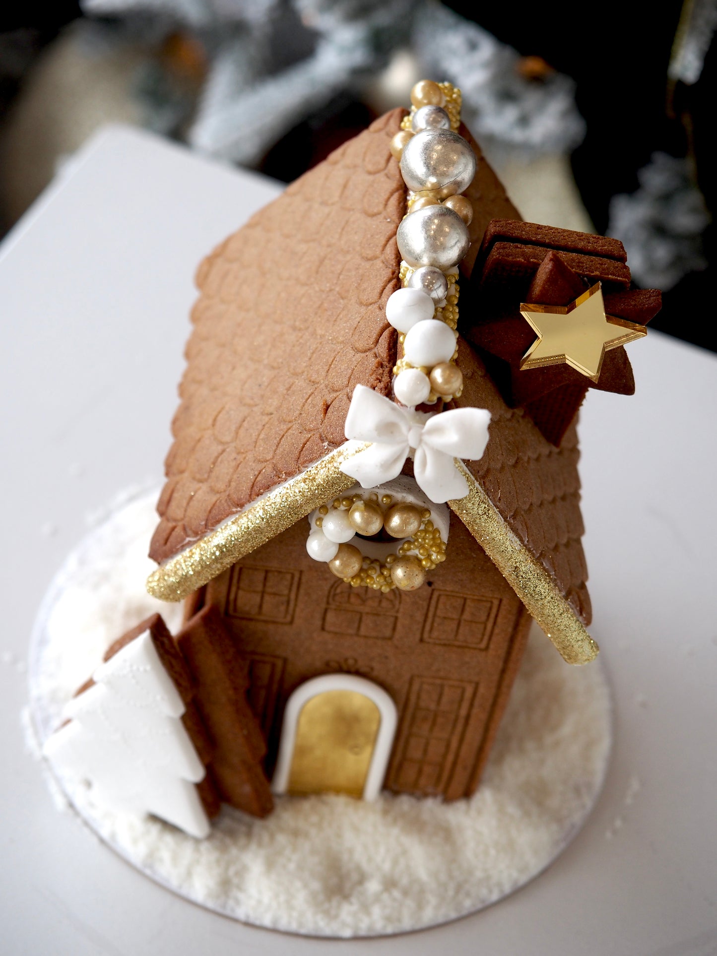 Christmas Gingerbread Natural,Gold & Silver