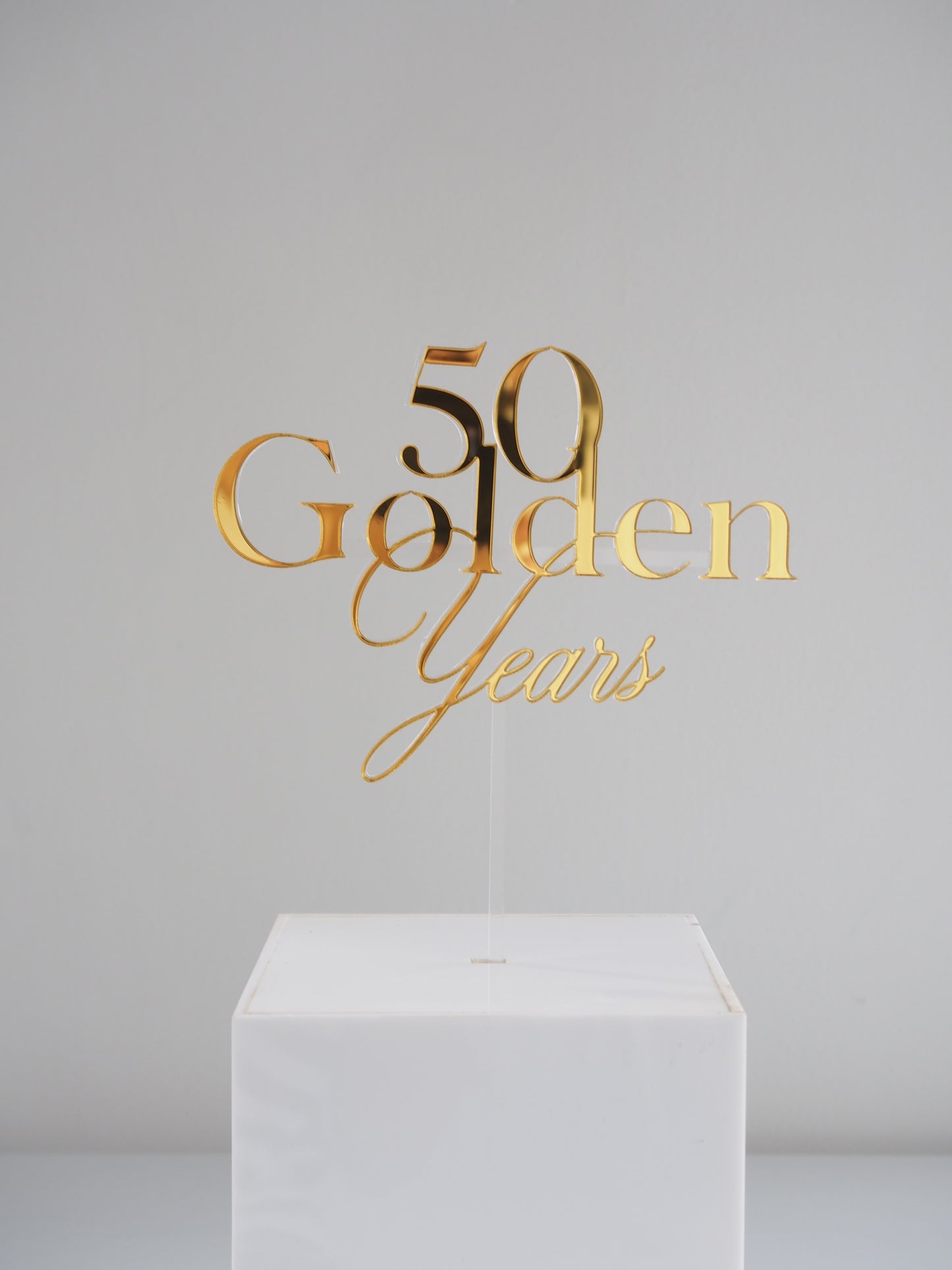 50 golden years cake topper